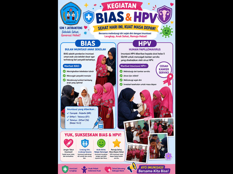 Bulan Imunisasi Anak Sekolah (BIAS) dan imunisasi HPV